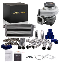 Load image into Gallery viewer, for GT3582 Turbo compatible for Nissan Safari Patrol64mm Pipe Kits, Intercooler 600x300x76