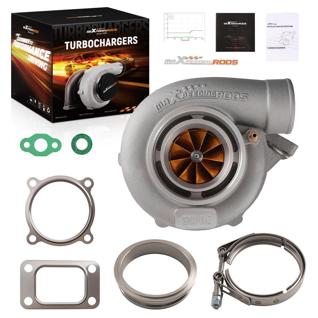 Billet für GT35 GT3582 Universal Turbocharger .63 AR T3 Flange 4-Bolt Anti-Surge