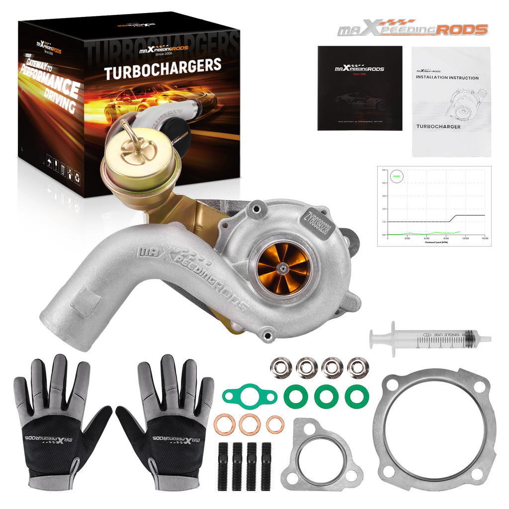K04 KO4 Turbocharger compatible for Golf GTI Jetta GLI MK4 1.8T Turbo Billet Wheel Upgrade