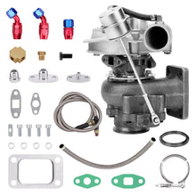 Load image into Gallery viewer, T3 T04E V-band Turbo Turbocharger 0.63 AR Oil Drain Return FEED Line Kit
