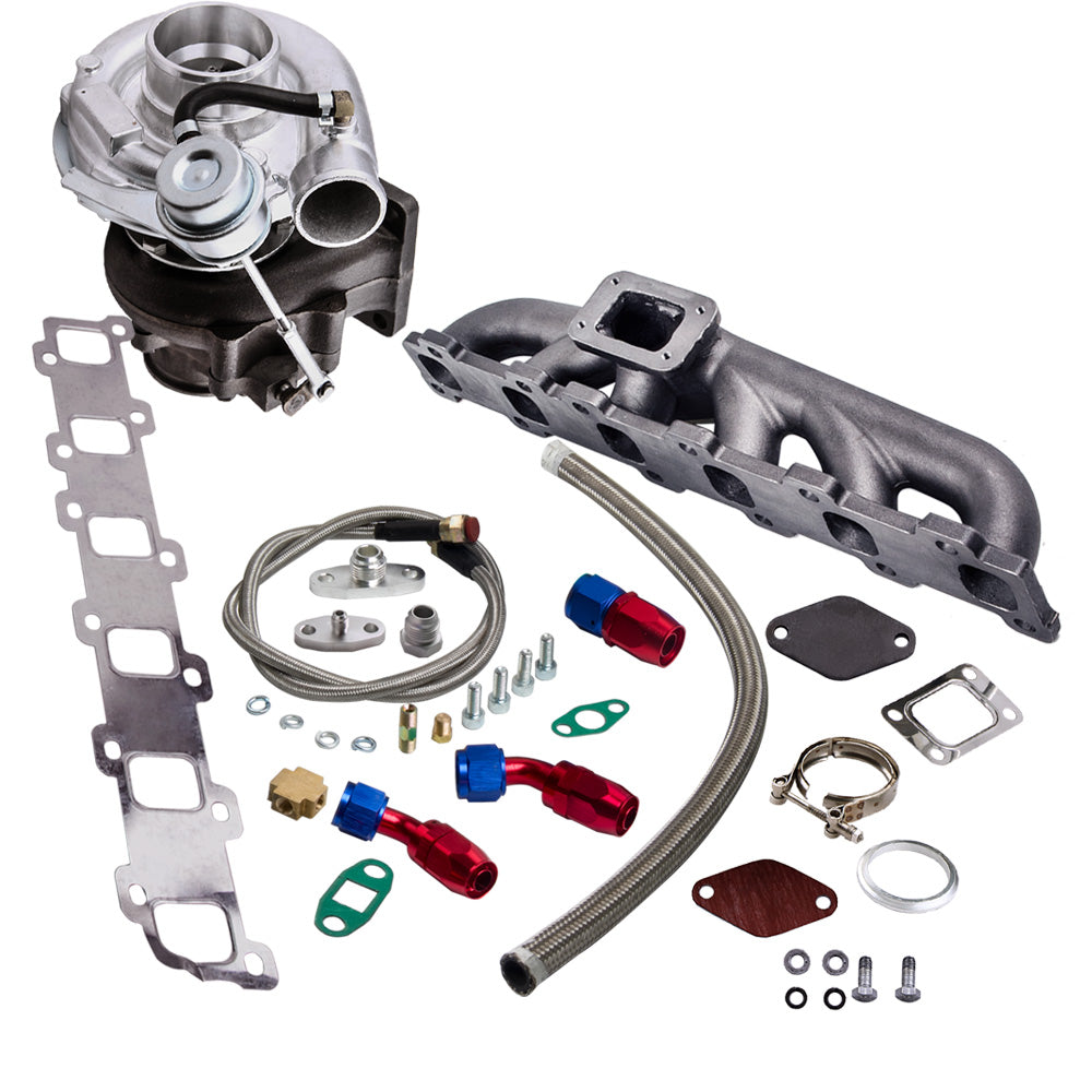 Turbo compatible for Nissan Safari compatible for Patrol 4.2L TD42T TB42 Y60 + colector + línea de aceite amd