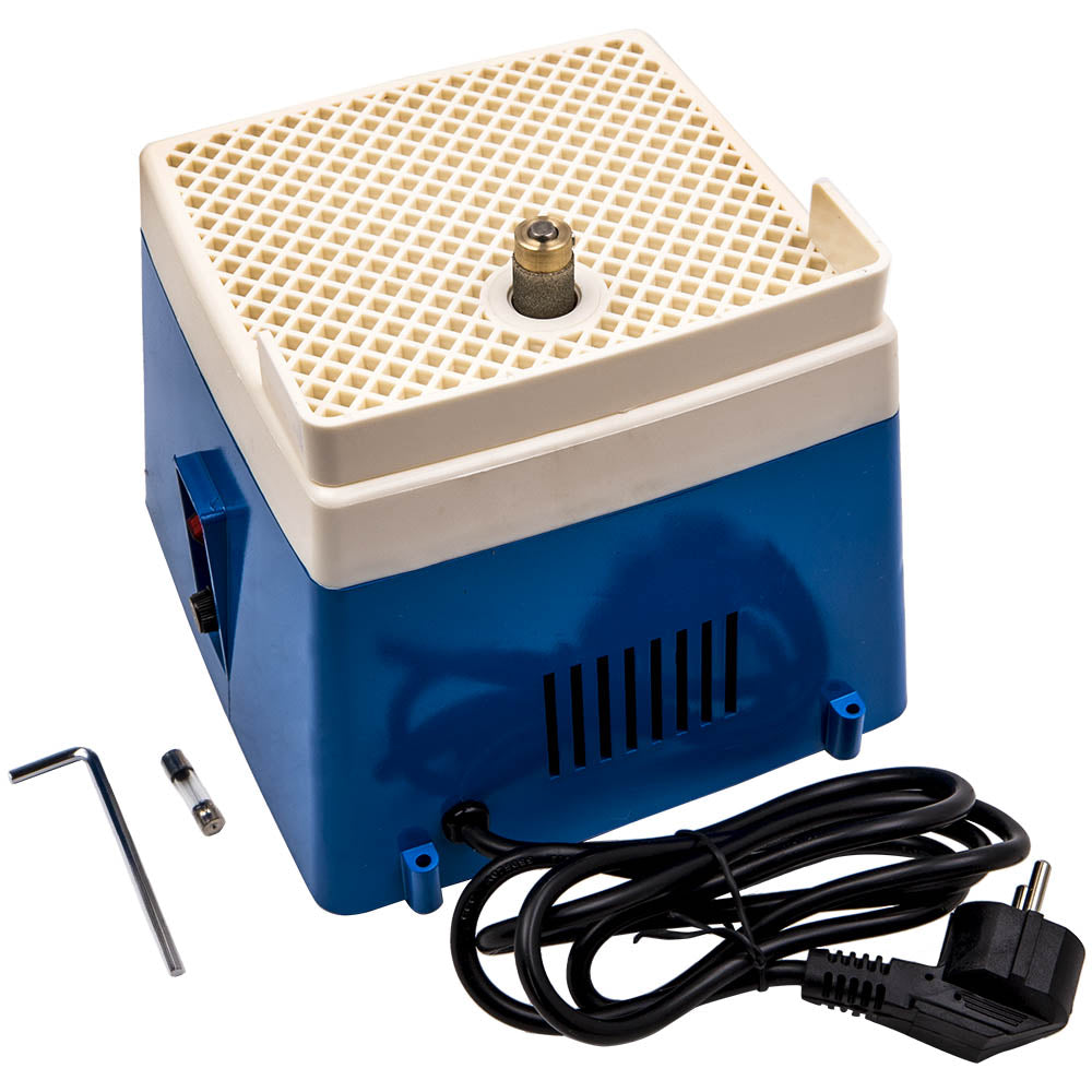 compatible for Mini Glass Grinder Diamond Tool for Art Craft 220V EU Plug Portable Blue Ceramic