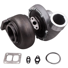 Load image into Gallery viewer, for GT45 anti-surge turbo V-band turbocharger T4T4 TWIN-SCROLL Wet Float A/R .66 A/R 1.05 600+BHP