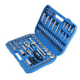 108 stuks Socket Wrench Set voor Mechanics CR-V 1/2 1/4 Complete
