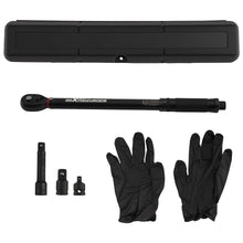 Load image into Gallery viewer, 1/4 1/2 3/8 Click Torque Wrench Kit 10-80 Ft-Lb with Case Extension