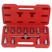 Load image into Gallery viewer, Drain Plug Socket Set 3/8 met Hex T-Bar 8-17mm 12 stuks