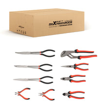 Load image into Gallery viewer, 10 Piece Pliers Set with Foam Tray Diagonal Cutters Long Nose Water Pump Pliers