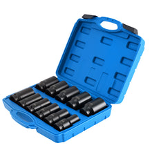 Load image into Gallery viewer, 11 Piece 3/4 Drive Impact Socket Set Metric 17-38mm 6 Point CR-V with geschikt voor Case