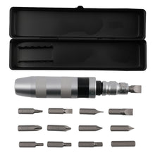 Load image into Gallery viewer, 1/2 Drive Chrome Impact Driver Set 12pcs Bits Slotted Hex Soft Grip
