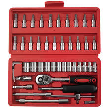 Load image into Gallery viewer, 46-Stuk Gereedschap Set Ratchet Wrench met Universal Joint and Extensions