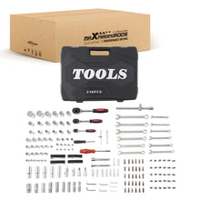 Load image into Gallery viewer, 216PCS Complete Multi-Drive Socket Set 1/4 3/8 1/2 Ratchet Tool Kit