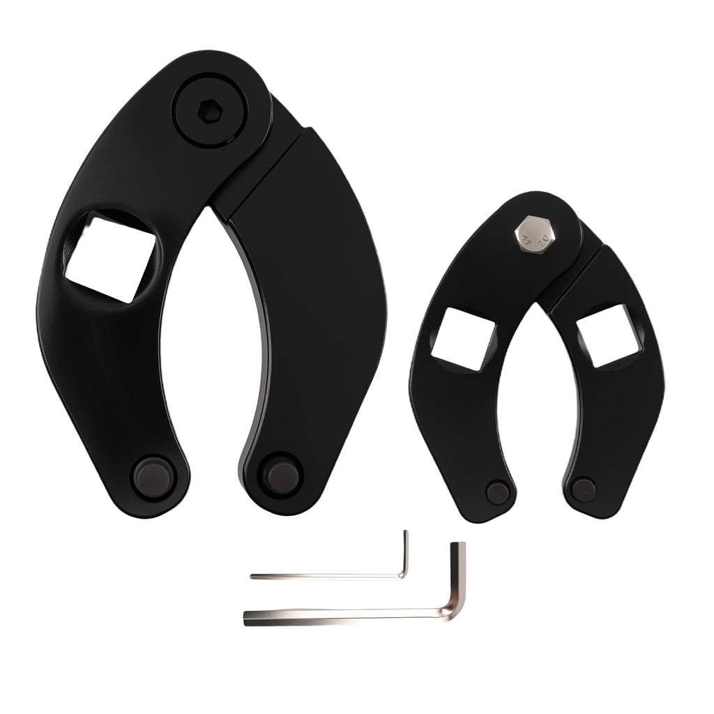 2pc Adjustable Gland Nut Wrench for Compact Tractor Loaders 1-6 Inch Range