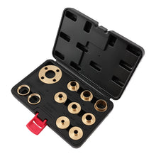 Load image into Gallery viewer, 8pc Brass Router Bush Guide Template Set for Woodworking Makita Freud Router
