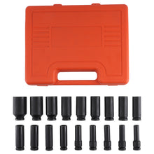 Load image into Gallery viewer, 1/2 Deep Impact Socket Set 6 Point 18PC 10mm-32mm 50BV30 Chrome 78mm