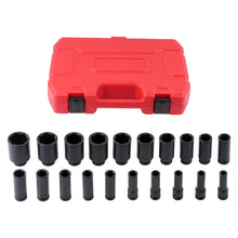 Load image into Gallery viewer, Juego 20 Llaves Vaso 1/2 Impacto 10-38mm CR-V for Servicio Neumáticos 6PT