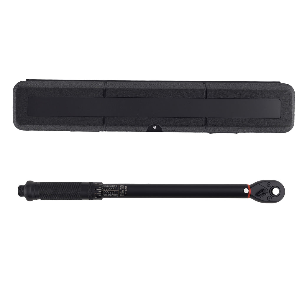 3/8 Drive Adjustable Torque Wrench for Mechanics 7-112 Nm Click Chrome Steel
