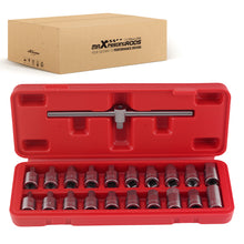 Load image into Gallery viewer, 21pcs Drain Plug Removal Socket Kit Hex geschikt voor Ford Citroen Peugeot Fiat