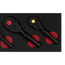 Load image into Gallery viewer, 3-Piece Ratchet Wrench Set 72 Teeth 1/4 3/8 1/2 Drive Quick Release Socket Tool