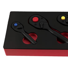Load image into Gallery viewer, 3-Piece Ratchet Wrench Set 72 Teeth 1/4 3/8 1/2 Drive Quick Release Socket Tool