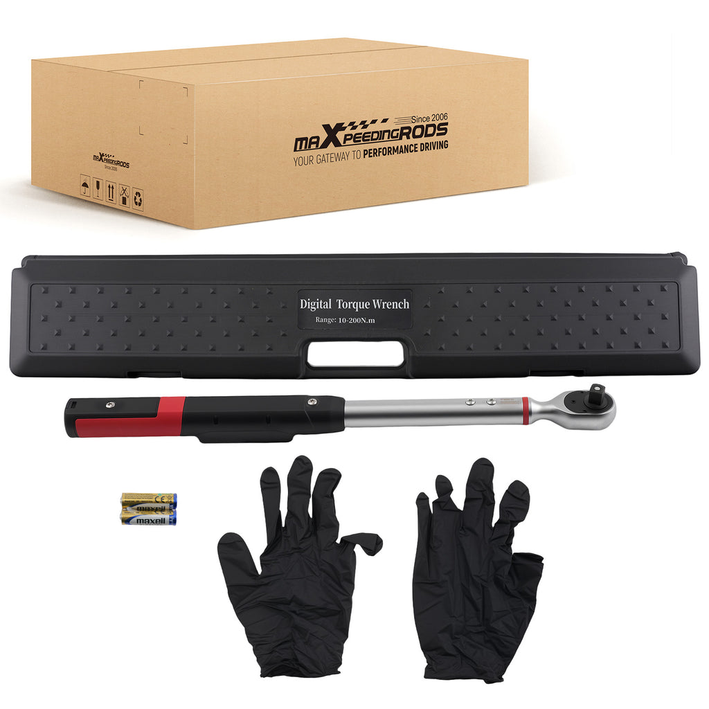 1/2 Cr Mo Digital LCD Torque Wrench 10-200 Nm Bi-Directional Ratchet Design