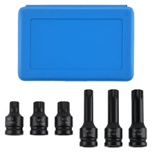 Load image into Gallery viewer, 1/2in Drive 6pc Spline Socket geschikt voor VW Golf Sharan LT M14 M16 M18 Impact