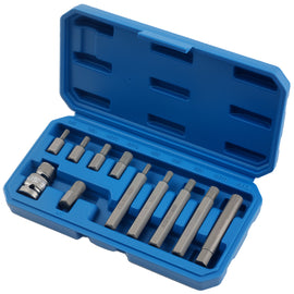 11 Stuks 12-Point Spline Bit Socket Set geschikt voor BMW Audi VW Mercedes 1/2 CRV 30/75mm
