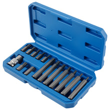 Load image into Gallery viewer, 14 Piece Star Bit Socket Set T20-T55 CRV 30/75mm 1/2 Drive Adaptor
