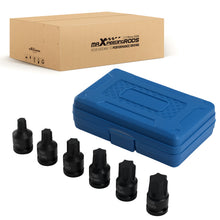Load image into Gallery viewer, 1/2 Drive Star Impact Socket Set T55-T100 Chrome Molybdenum 6PC 45mm Length