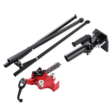 Load image into Gallery viewer, 1/8-5 Chain Vise Stand Steel Tripod Pipe Capacity Adjustable 36-43 Inch