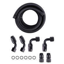 Load image into Gallery viewer, 6X AN10 -10AN Fitting Stainless Steel Braided ES 12 Feet Oil Fuel Hose Line Kit