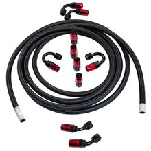 Load image into Gallery viewer, AN6 Reusable Swivel Fuel Hose Fitting Adapters + 5M Oil Fuel Hose Line Kit
