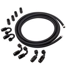 Load image into Gallery viewer, AN8 8AN 16Feet Steel Nylon Braided Oil Fuel Line Hose End Kit