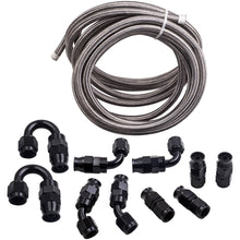 Load image into Gallery viewer, New AN6 Braided PTFE E85 Ethanol Oil Line Fuel Hose End Fitting 20FT 6 Meters