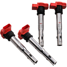 Load image into Gallery viewer, 4x Red Coil Pack Set geschikt voor AUDI R8 2.0 TFSI/ 2.0TSI A3/ geschikt voor Golf 5/ Leon 06E905115E