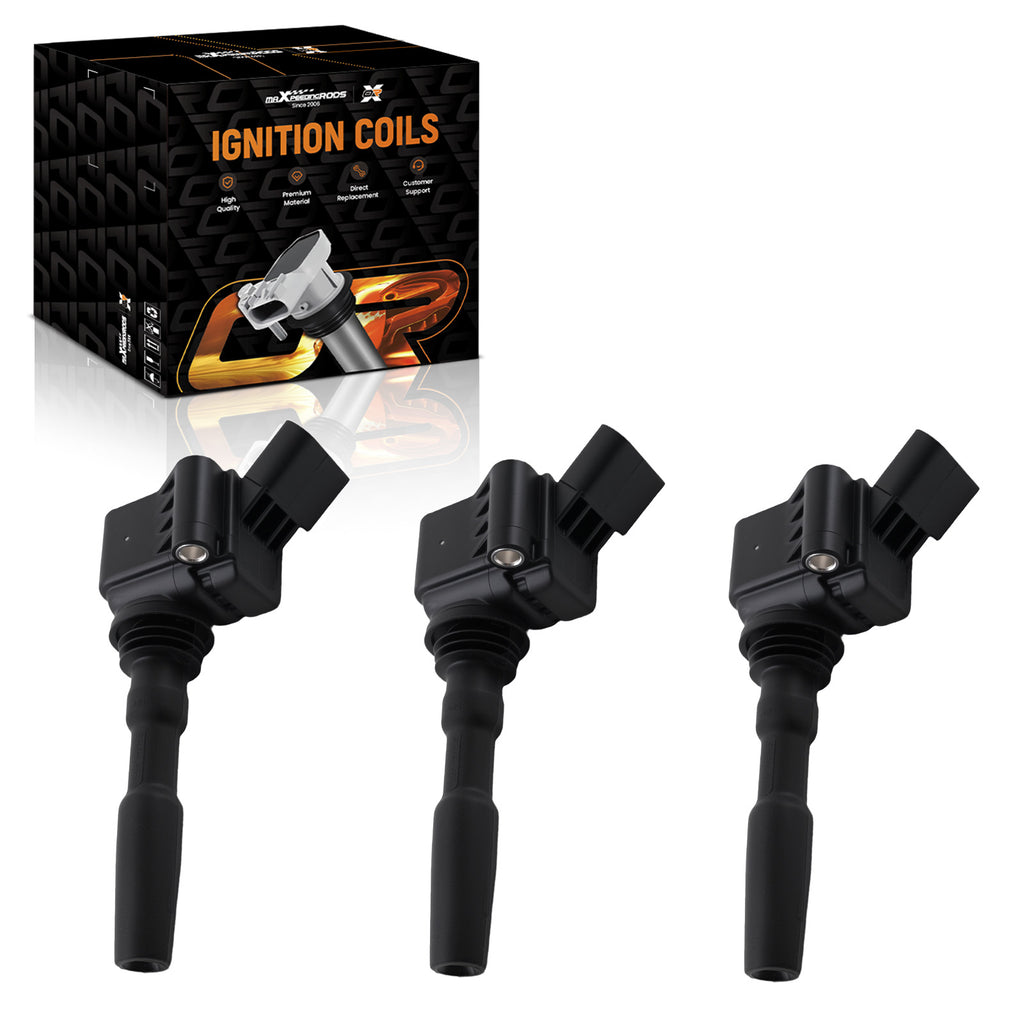 3er Set Zündspule compatible for Audi A3 Limousine compatible for VW Golf Sportsvan 04C905110J Benzin