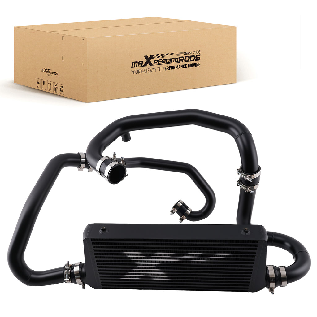 Bar Plate Intercooler Kit for compatible with Subaru Impreza WRX GC8 1996-2000 Black
