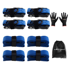 Load image into Gallery viewer, 4x Spanngurte mit Ratsche und Haken Zurrgurte Spanngurt 5208 lb 2,4m Blau