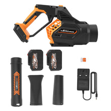 Load image into Gallery viewer, Cordless Leaf Blower 160MPH 580CFM 21V 2Battery 4500mAh 3 Tube Br...