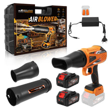 Load image into Gallery viewer, Soplador de Hojas 21V 32000RPM 385 CFM Motor Sin Escobillas 2 Baterías 4000mAh