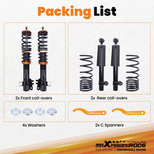 Load image into Gallery viewer, Adjustable Coilover Suspension Kit compatible for Fiat Seicento type 187 1998-2010