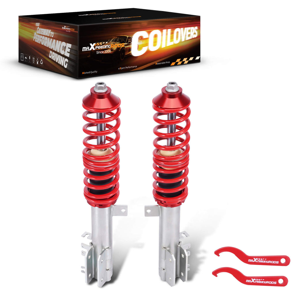 Maxpeedingrods Adjustable Front Coilovers Lowering Coils compatible for FIAT 500 2008-2019