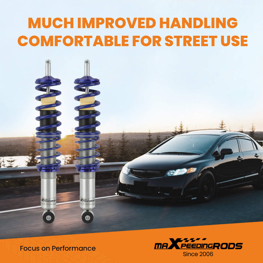 Coilover Kit Coilovers compatible with VW Jetta GolfMk1 Suspension Struts Shock Absorber