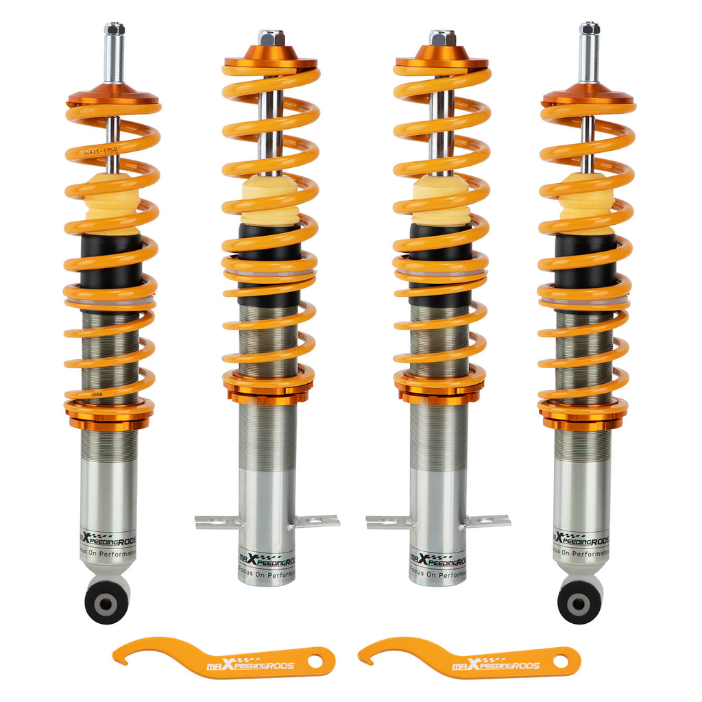 Combinés Filetés compatible for VW MK1 Cabriolet compatible for Golf I Jetta I réglable Suspension Shockkit dabaissement