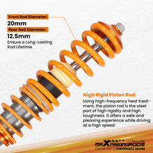 Load image into Gallery viewer, Coilover Set compatible with VW Golf MK2 MK3 85-92 JETTA II 1984-1992 Shock Absorber lowering kit