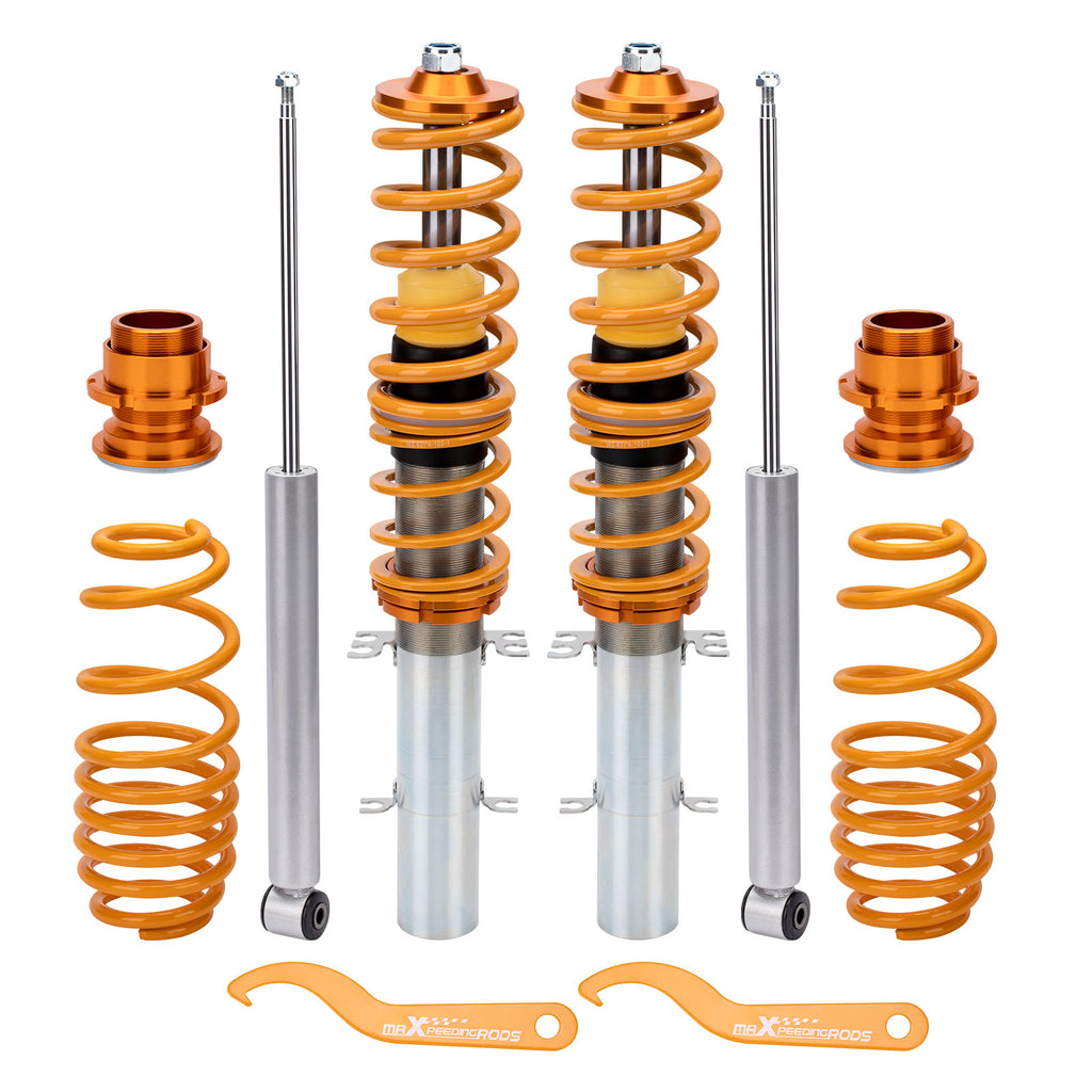 Geschikt voor VW Volkswagen Golf MK4 1J Adjustable Suspension Strut Springs Kit Coilovers Lowering Kit