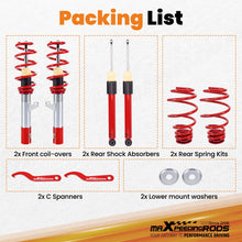 Load image into Gallery viewer, MaXpeedingrods COILOVER Suspension KIT compatible with VW MK5 MK6 compatible with GOLF/JETTA 06-14 Struts
