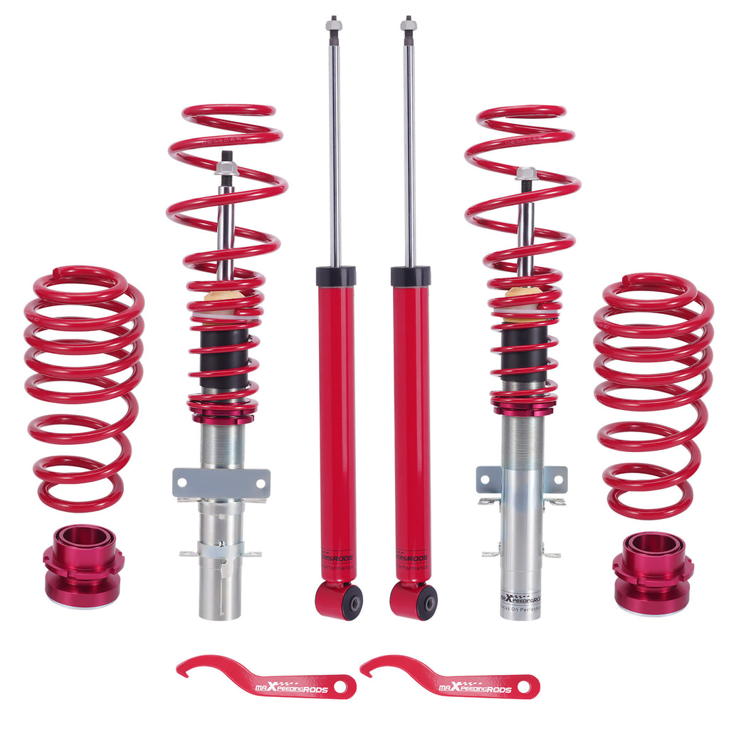 Coilover geschikt voor VW Polo MK4 Typ 9n 2001–2009 Adjustable Suspension Coilovers Lowering Kit