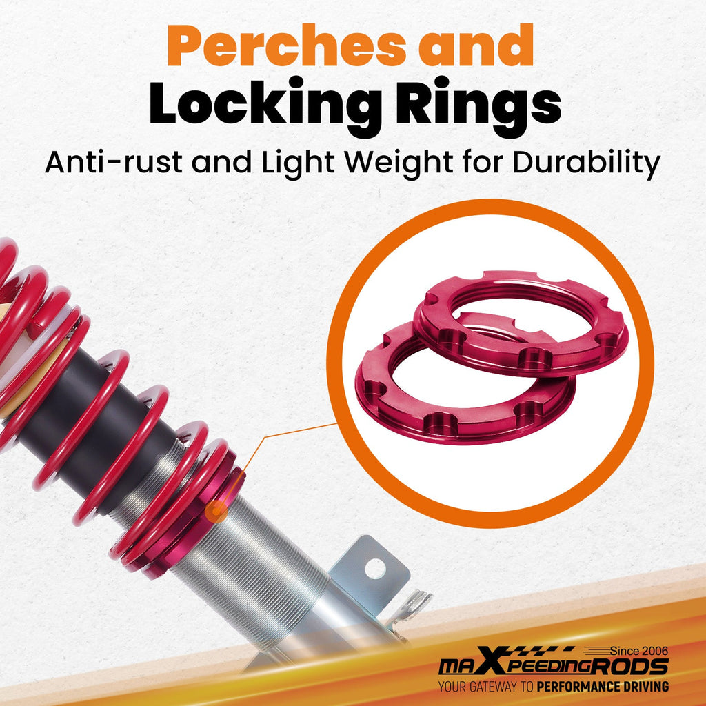 Coilover Kits suitable for VW Polo 9N suitable for Seat Ibiza MK3 02-09 Adjustable Suspension Lowering Shock Kit