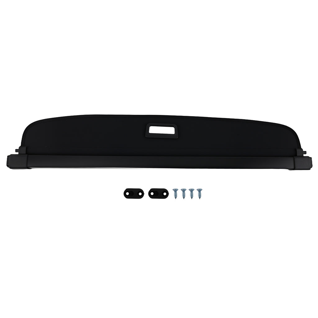 Black Cover Retractable compatible with Audi Q3 12-15 1315Q3 Rear Parcel Shelf Luggage