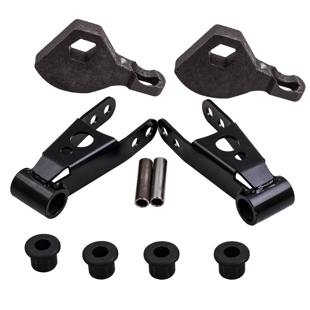 Front Rear Lift Kit Torsion Keys Shackles 3-2 inch Compatible with Dodge Durango 1998-2003